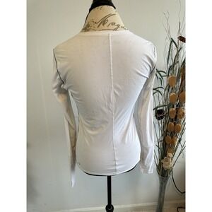 Lululemon‎ Womens Activewear Long Sleeve Crew Neck T-Shirt White Size 8